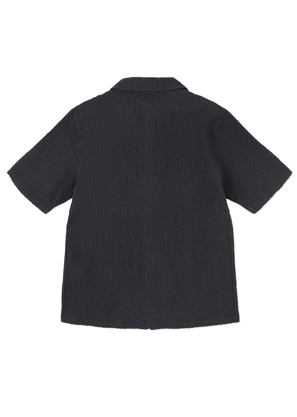 Seersucker Fenton Shirt in Black
