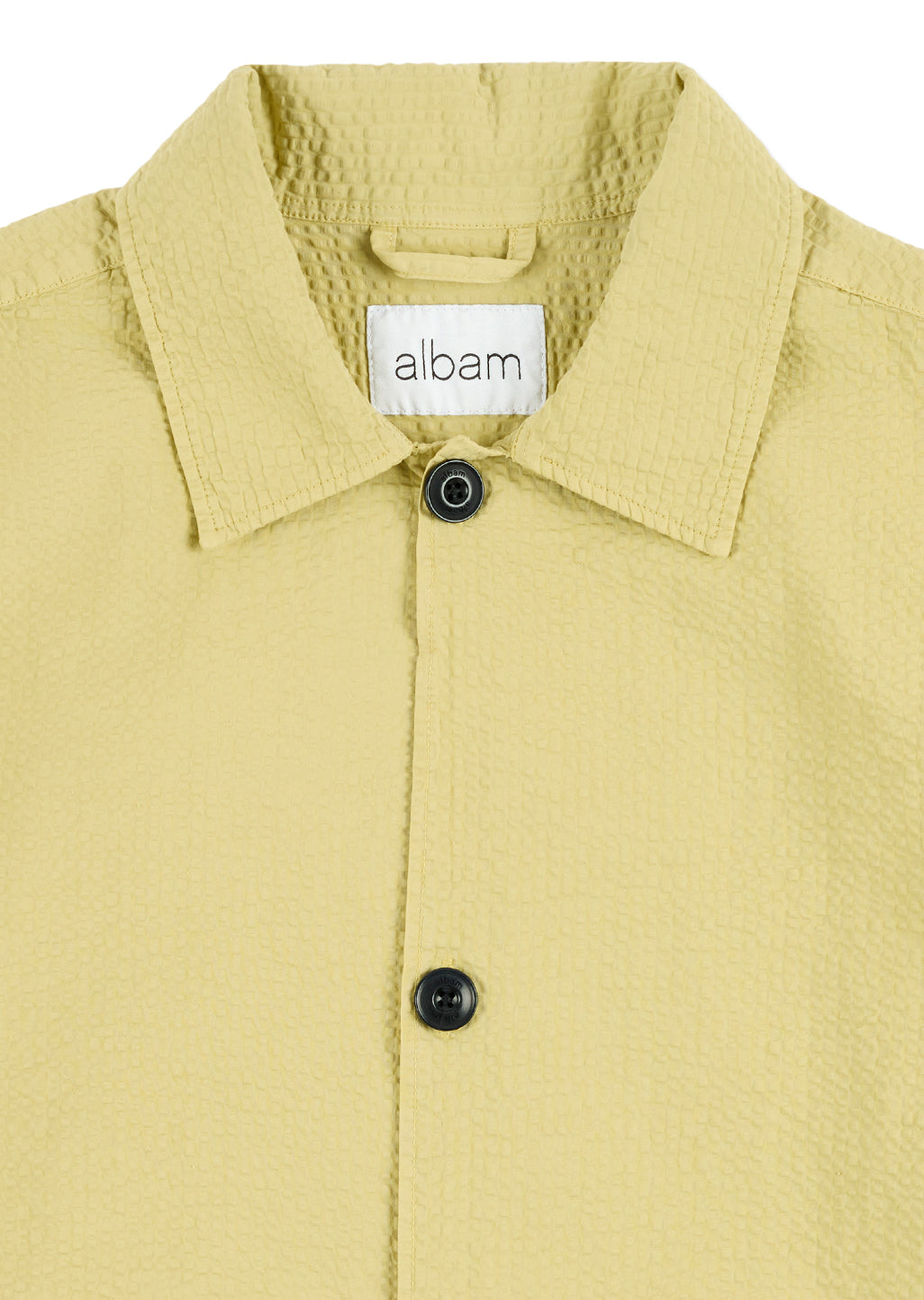 Seersucker Modern Overshirt in Vintage Khaki