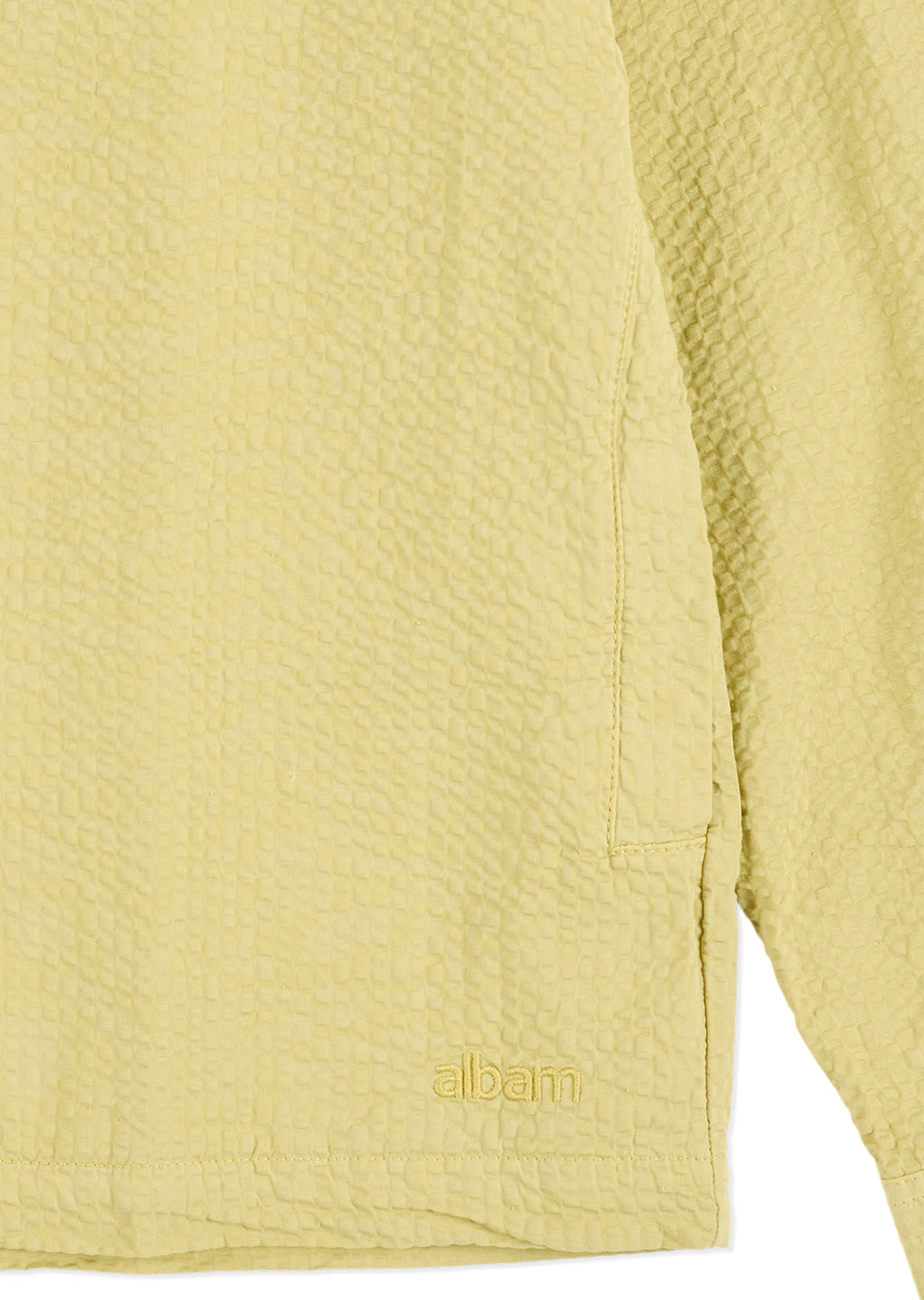 Seersucker Modern Overshirt in Vintage Khaki