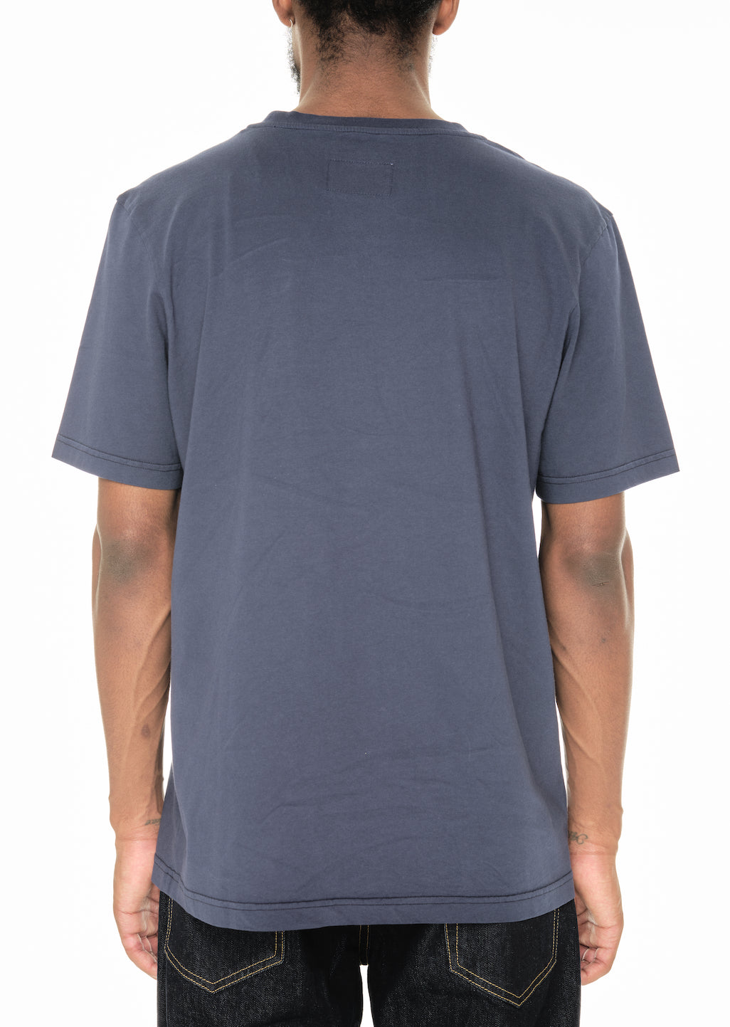 Woven Pocket T-Shirt in Navy