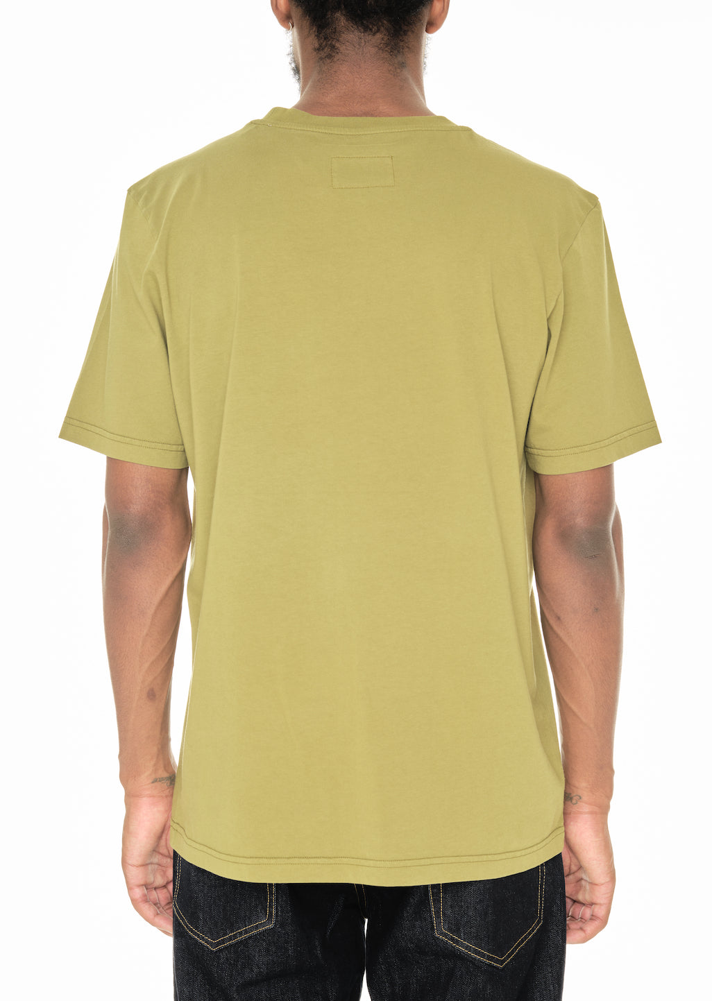 Woven Pocket T-Shirt in Khaki