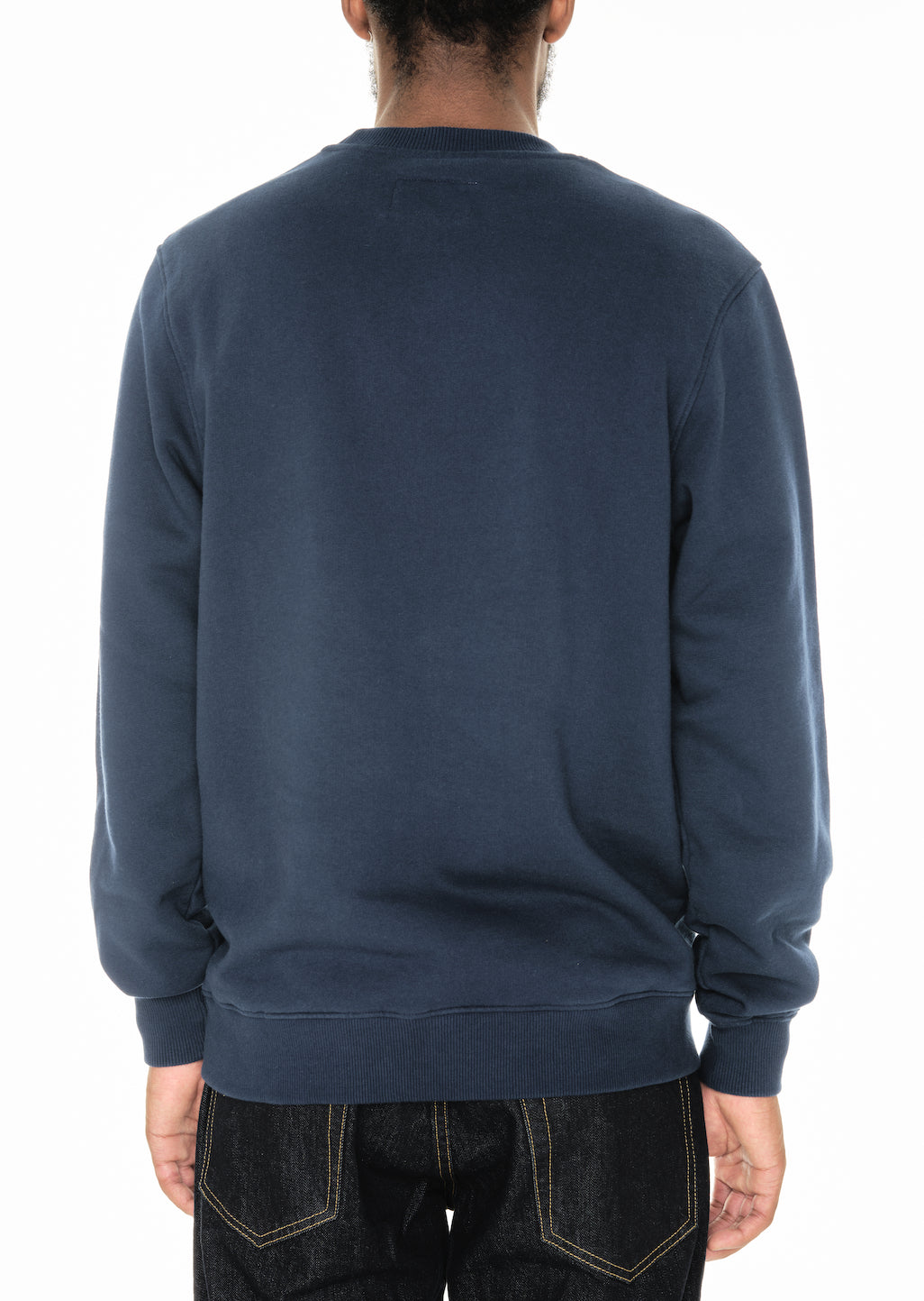 Woven Pocket Sweatshirt in Navy