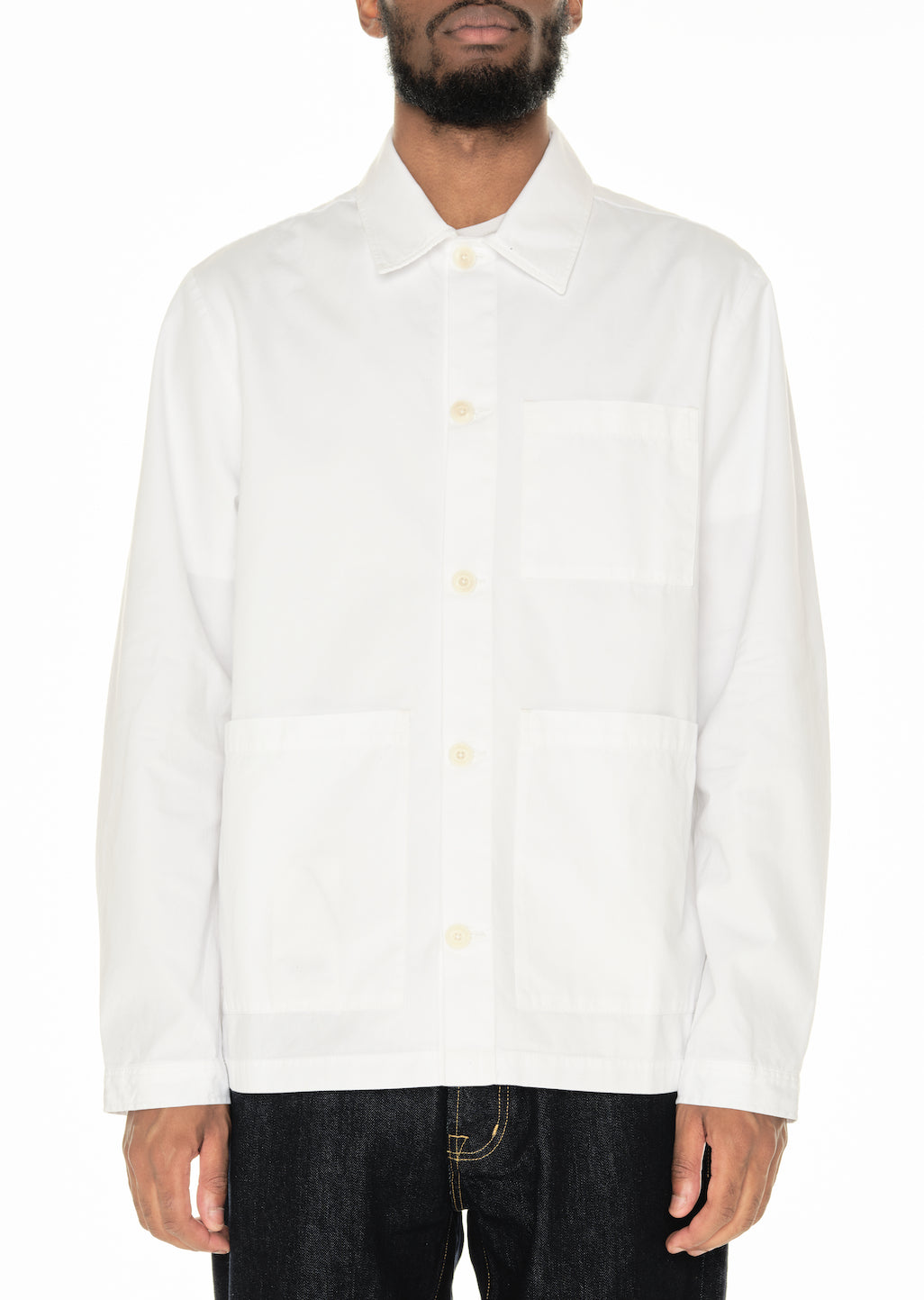 Canvas Work Shirt in White