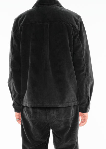 Chore Cord Jacket in Washed Black