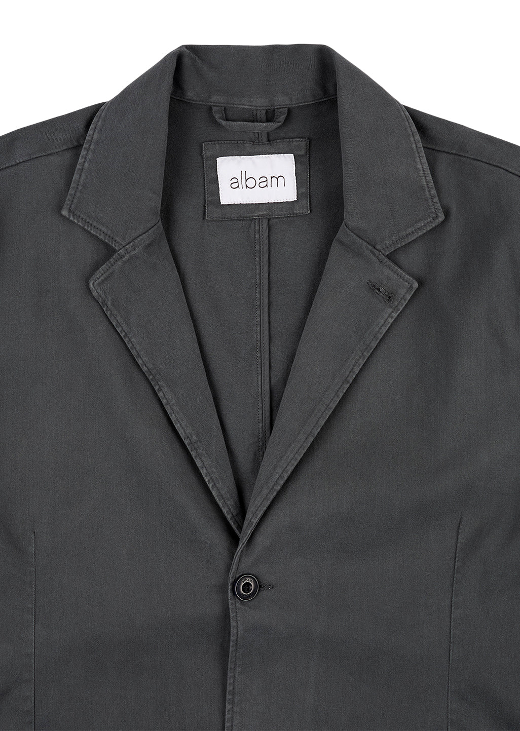 Soft Touch Cotton Fairfax Blazer in Grey