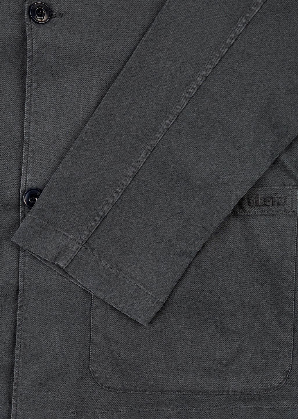 Soft Touch Cotton Fairfax Blazer in Grey