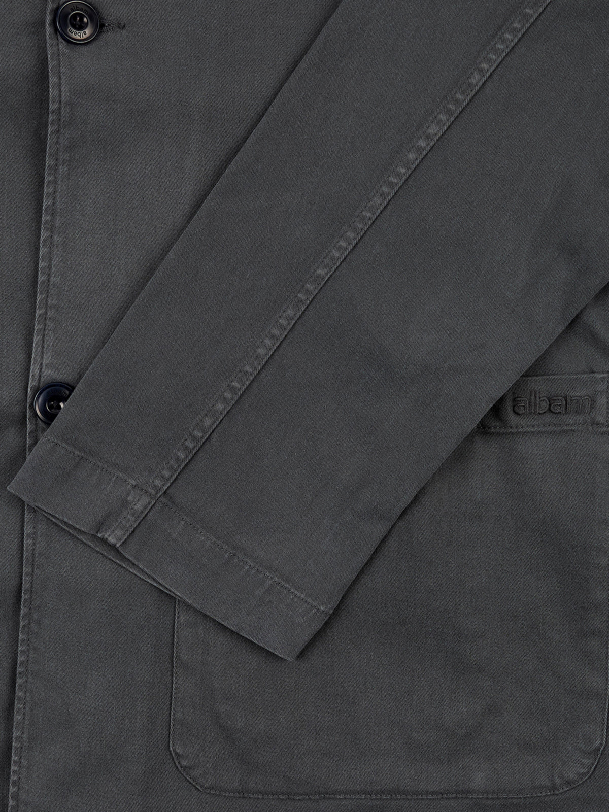 Soft Touch Cotton Fairfax Blazer in Grey
