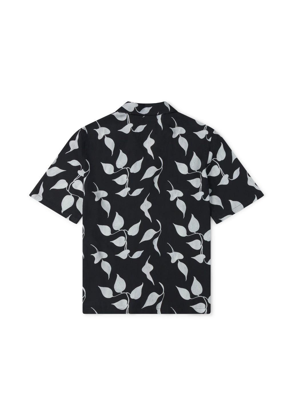 Short Sleeve Bowling Shirt in Charcoal