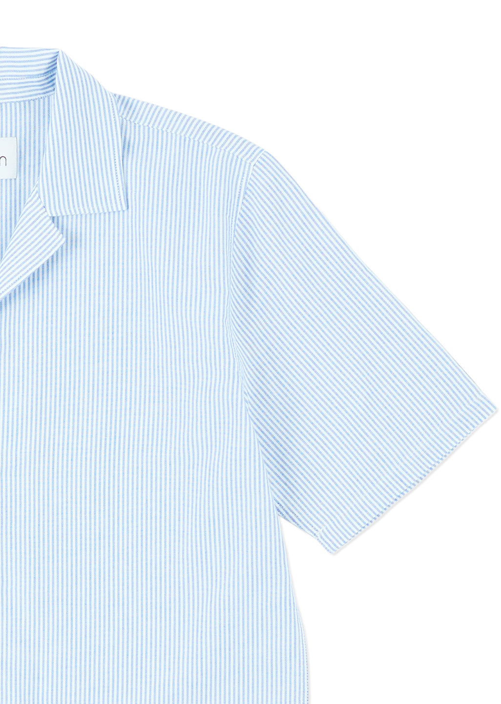 Oxford Stripe Fenton Shirt in Pale Blue