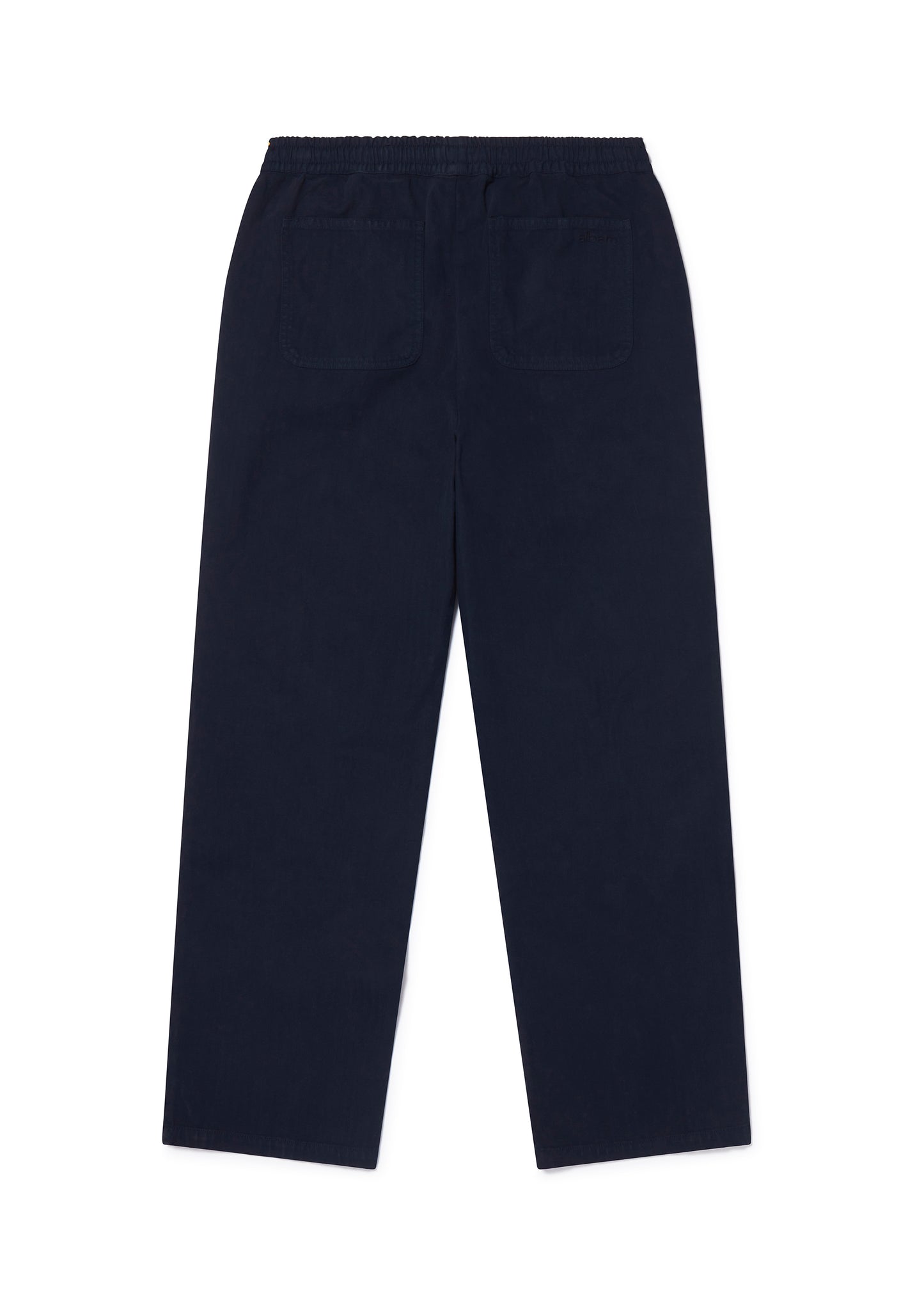 Herringbone Drawstring Trouser in Dark Navy