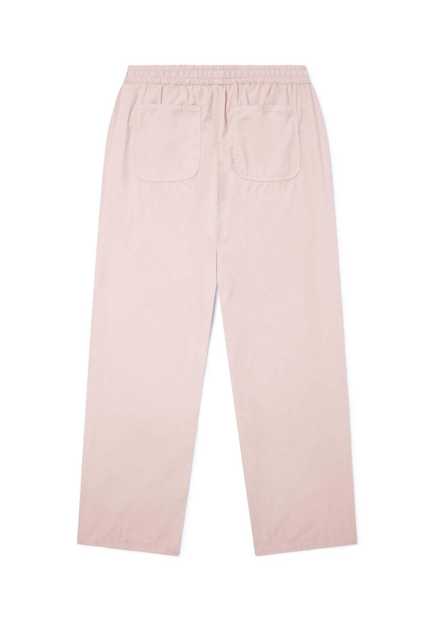 Poplin Drawstring Trouser in Washed Pink
