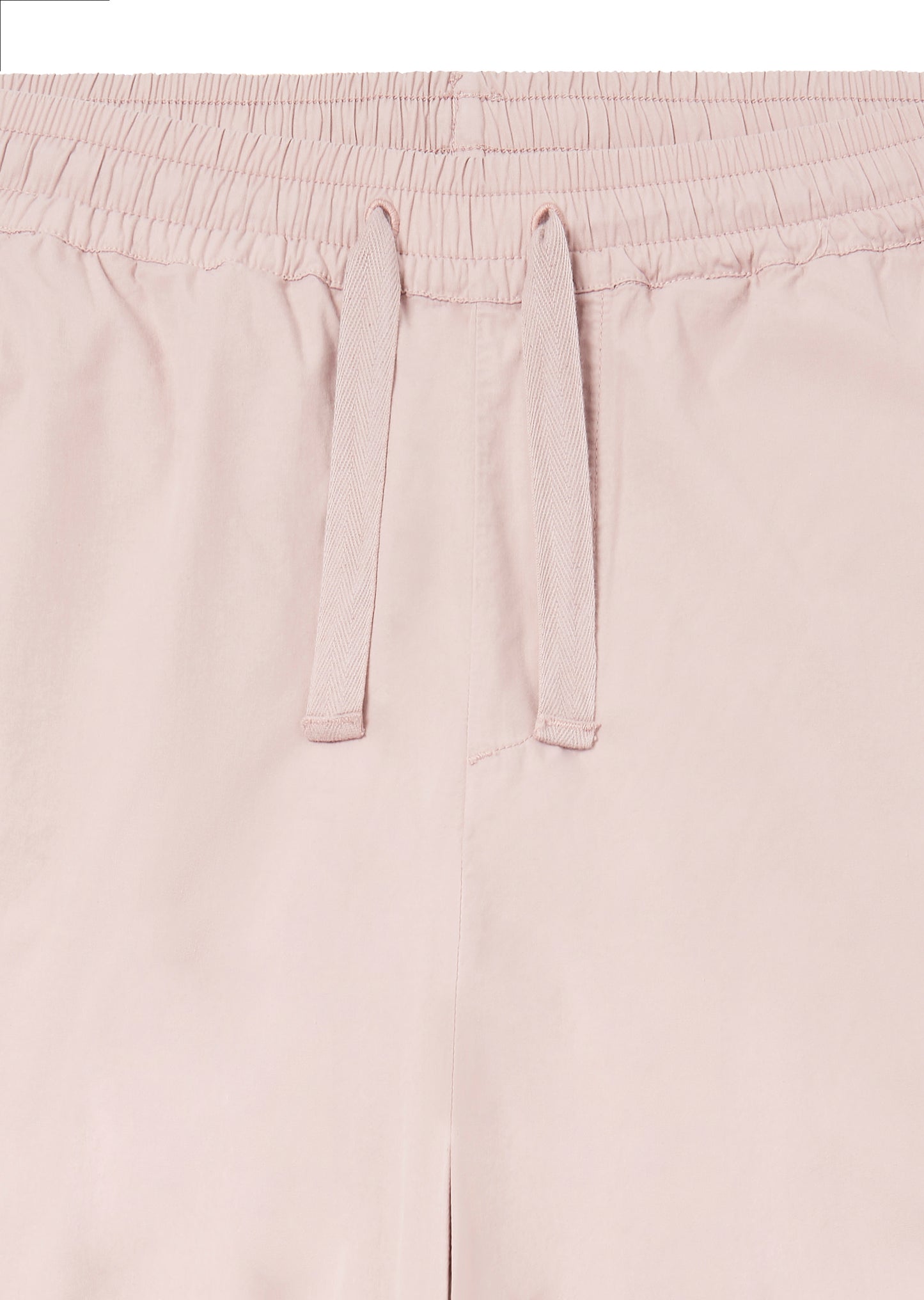 Poplin Drawstring Trouser in Washed Pink