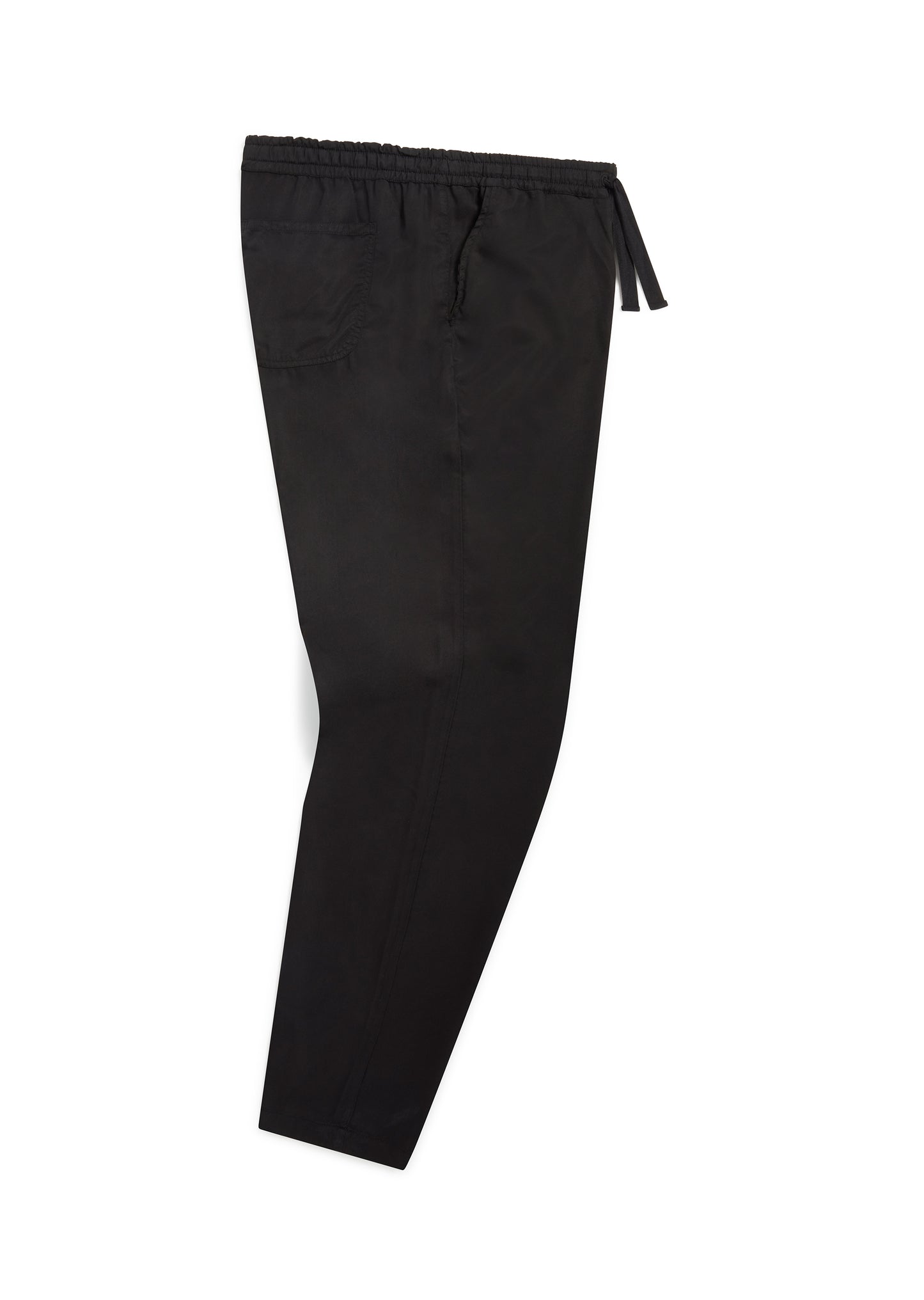Judd Drawstring Trouser in Black