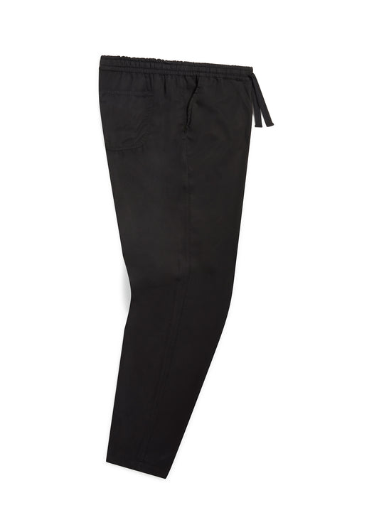 Judd Drawstring Trouser in Black