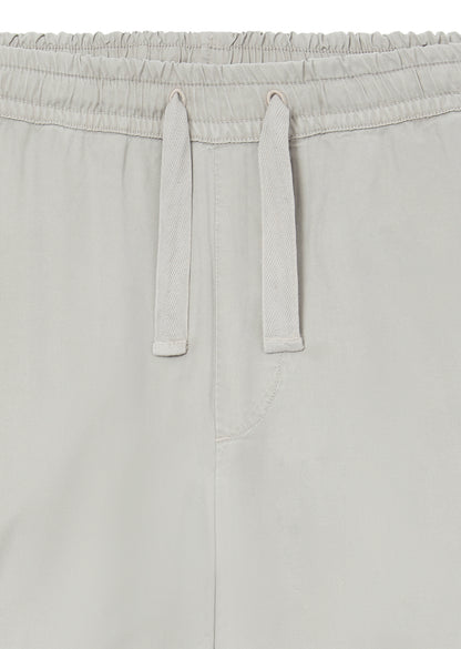 Judd Drawstring Trouser in Light Grey