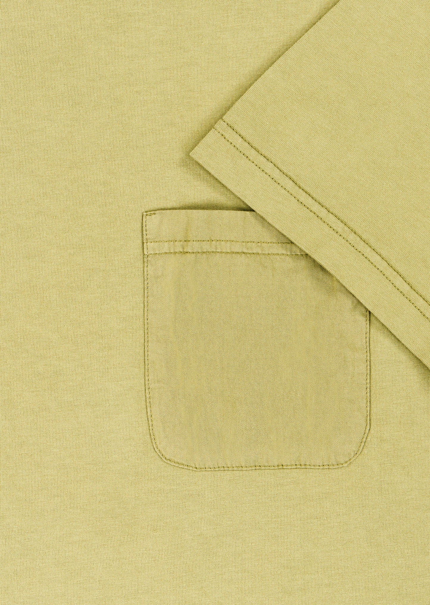 Woven Pocket T-Shirt in Khaki
