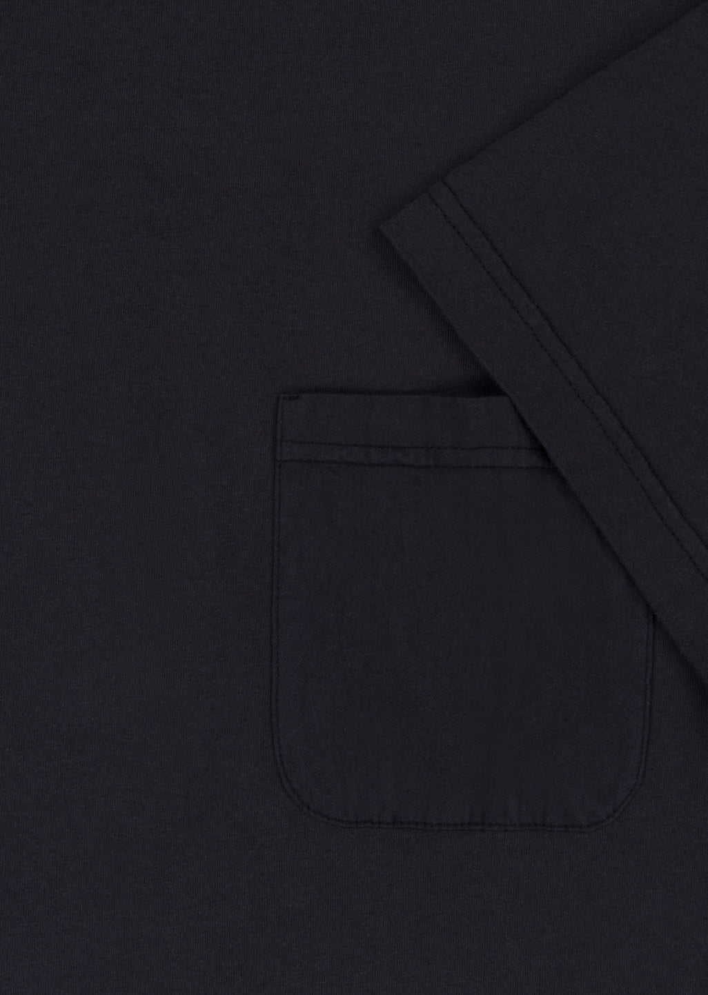 Woven Pocket T-Shirt in Black