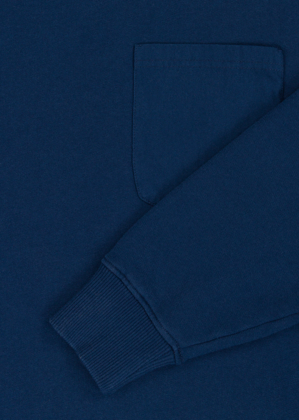 Woven Pocket Sweatshirt in Navy