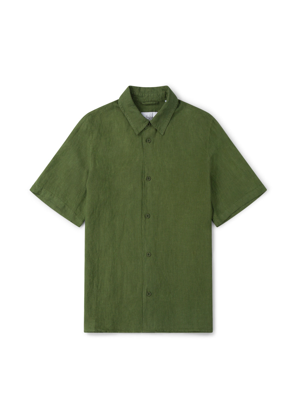 Short Sleeve Linen Shirt in Khaki