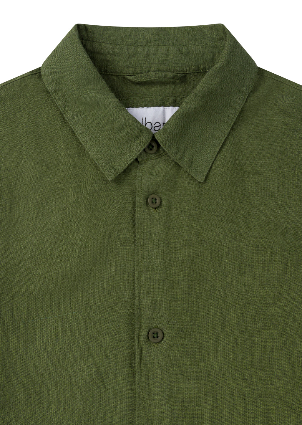 Short Sleeve Linen Shirt in Khaki