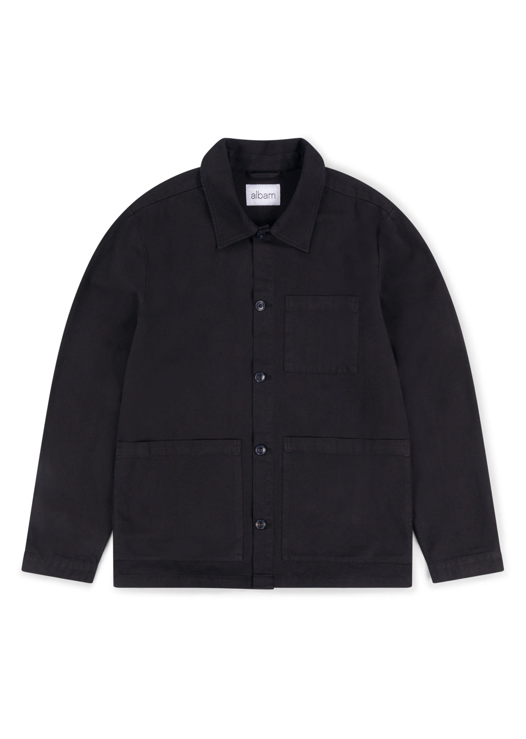 Twill Work Shirt in Black