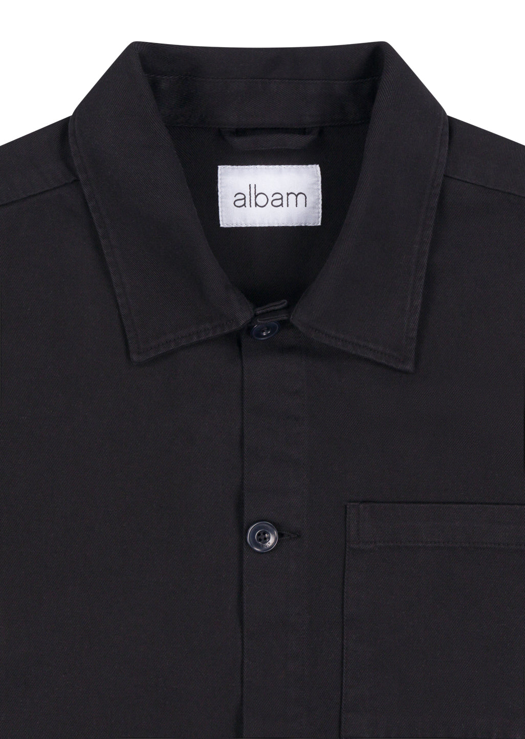 Twill Work Shirt in Black