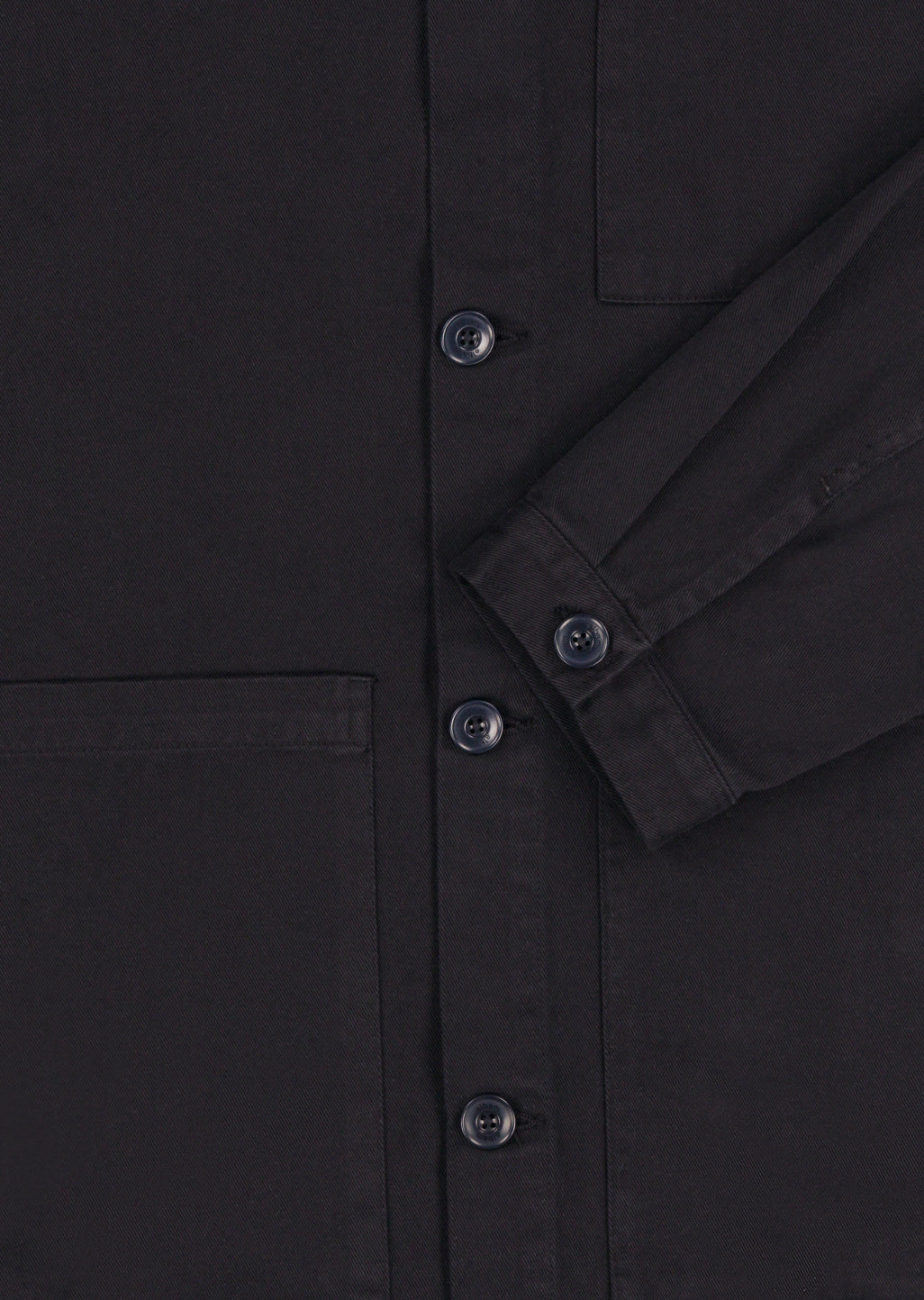 Twill Work Shirt in Black