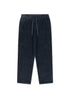 Simple Cord Drawstring Trouser in Washed Black