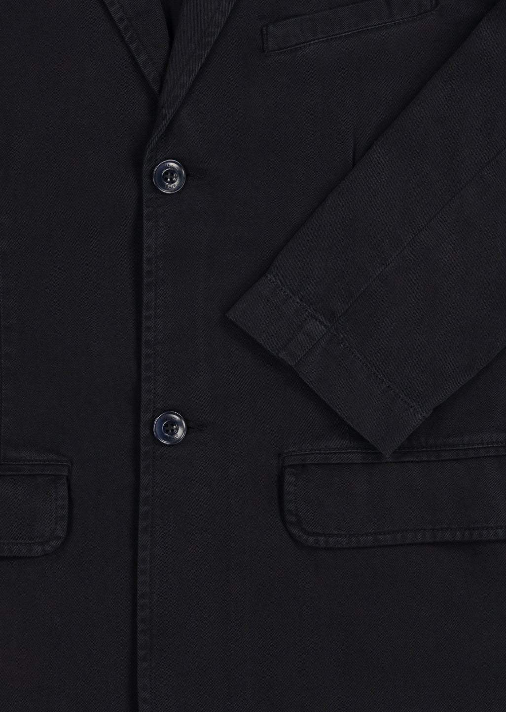 Twill Blazer in Black