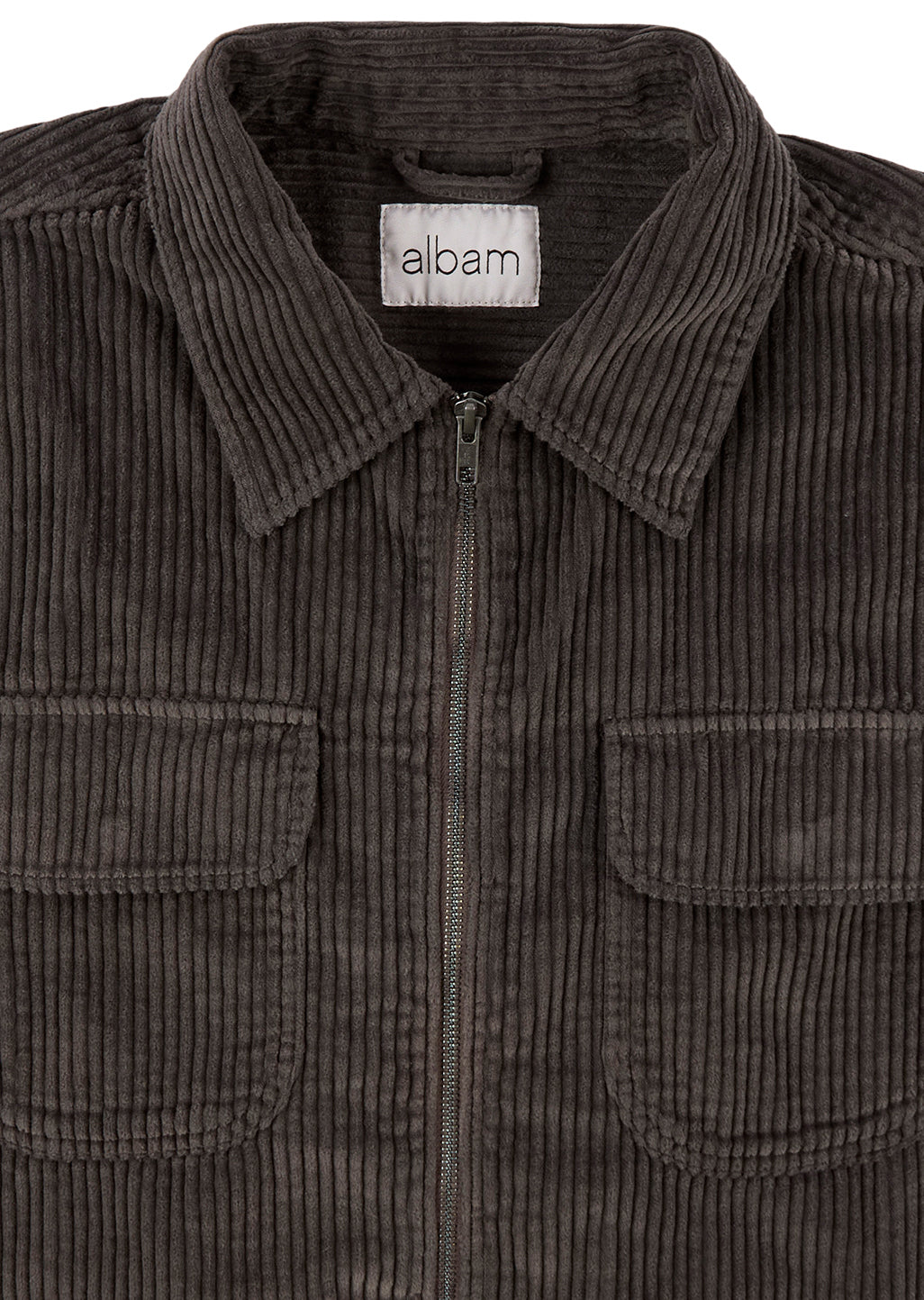 Cord Clarence Jacket in Charcoal