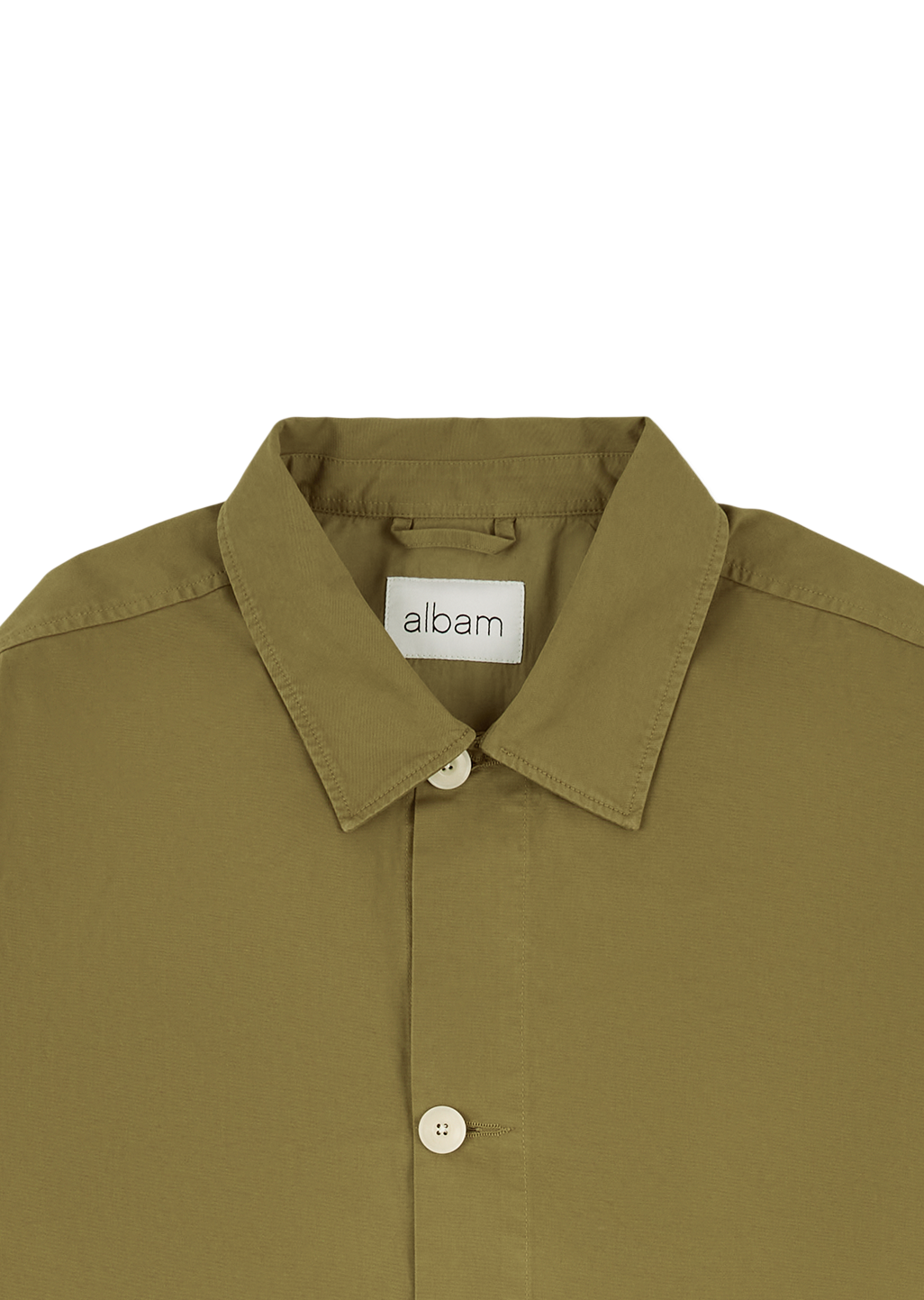 Hatton Cotton Overshirt in Khaki