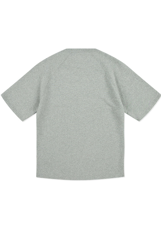 Raglan Easton Sweat in Grey Marl