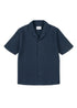 Seersucker Fenton Shirt in Dark Navy