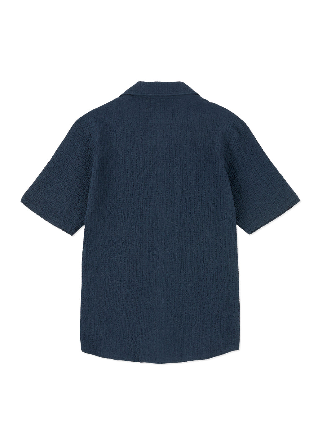 Seersucker Fenton Shirt in Dark Navy
