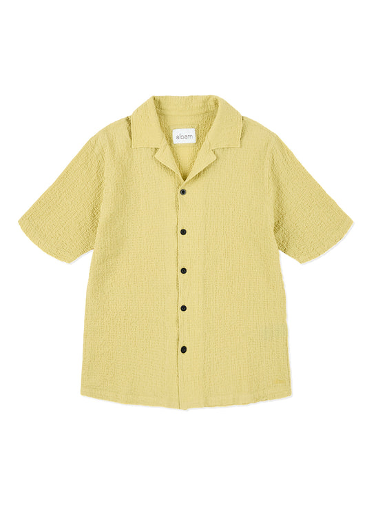 Seersucker Fenton Shirt In Vintage Khaki