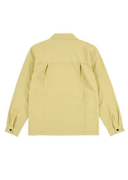 Seersucker Modern Overshirt in Vintage Khaki
