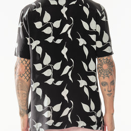 Short Sleeve Revere Plus Shirt in Charcoal