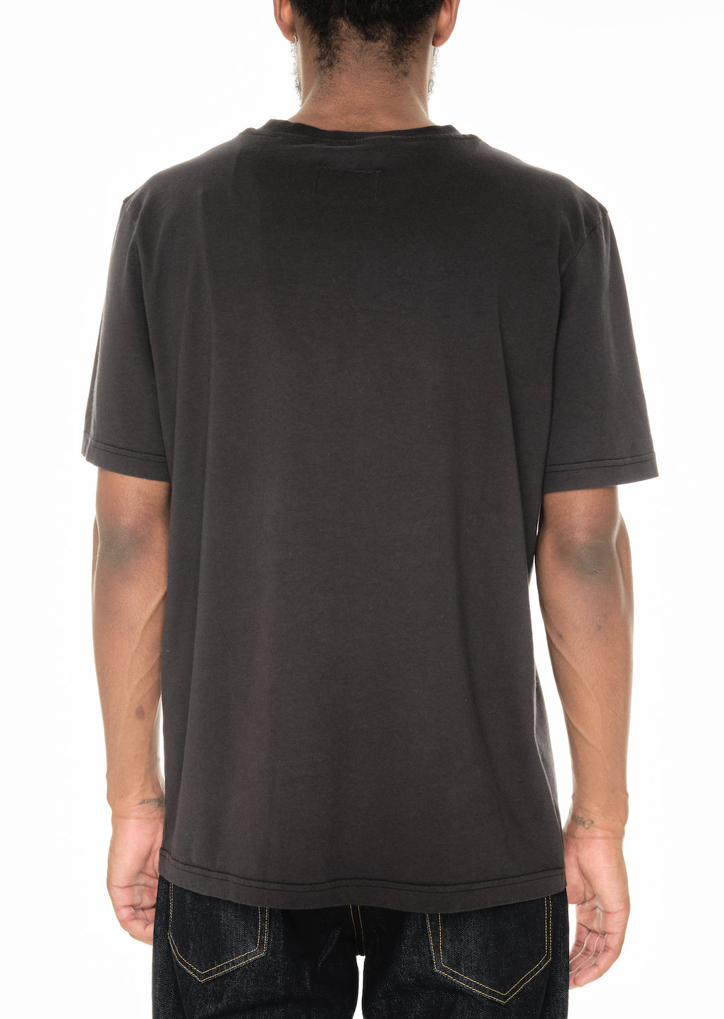 Woven Pocket T-Shirt in Black