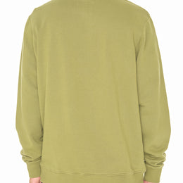 Woven Pocket Sweatshirt in Khaki