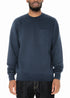 Woven Pocket Sweatshirt in Navy