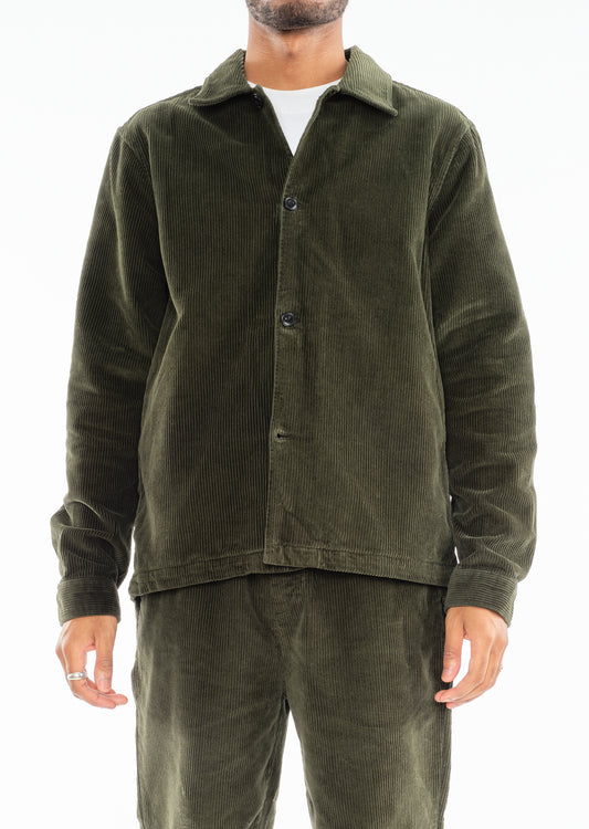 Chore Cord Jacket in Washed Green