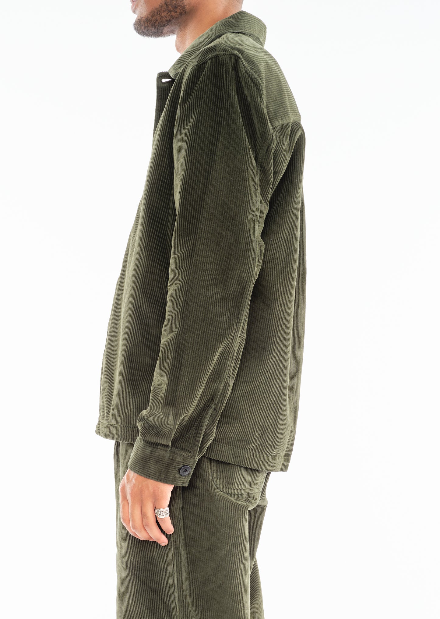 Chore Cord Jacket in Washed Green