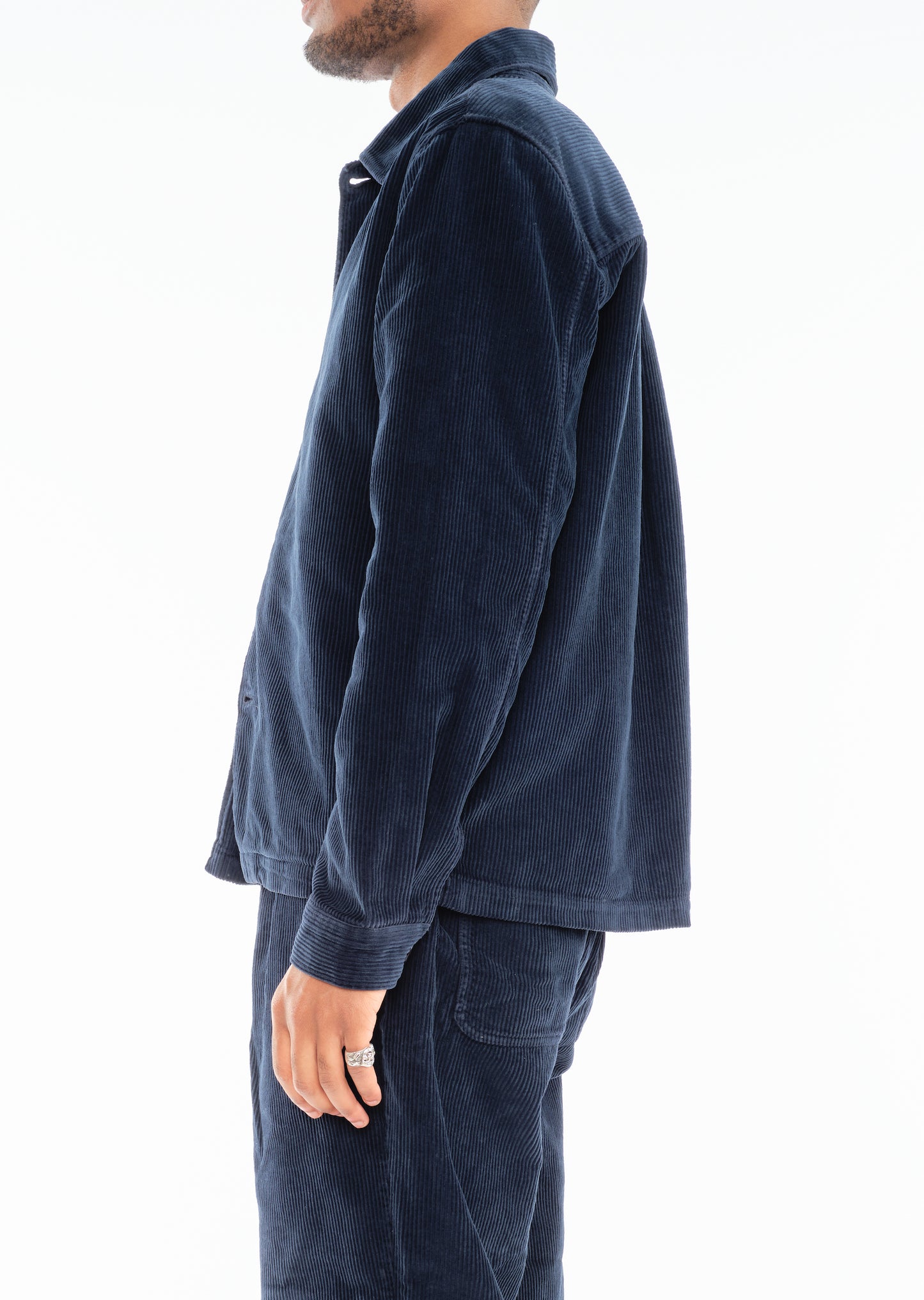 Chore Cord Jacket in Washed Navy