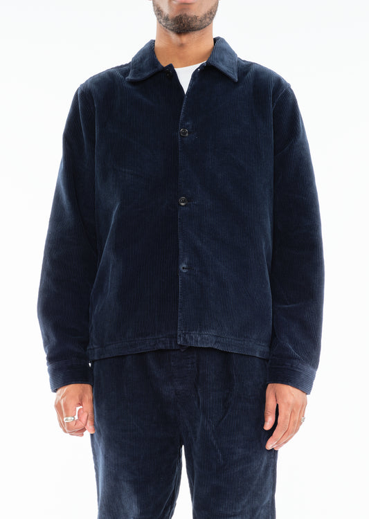 Chore Cord Jacket in Washed Navy