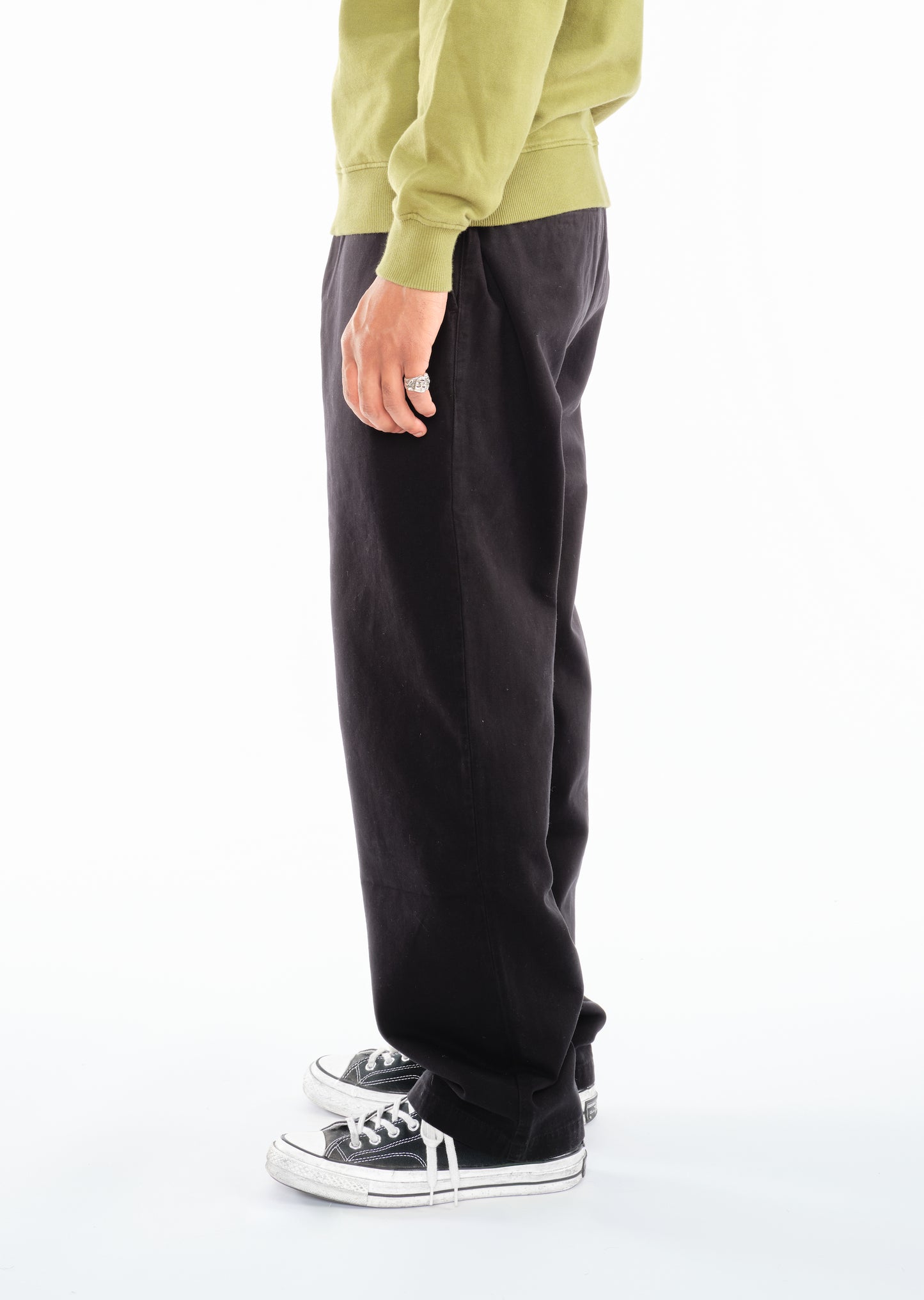 Regular Trouser Twill in Black