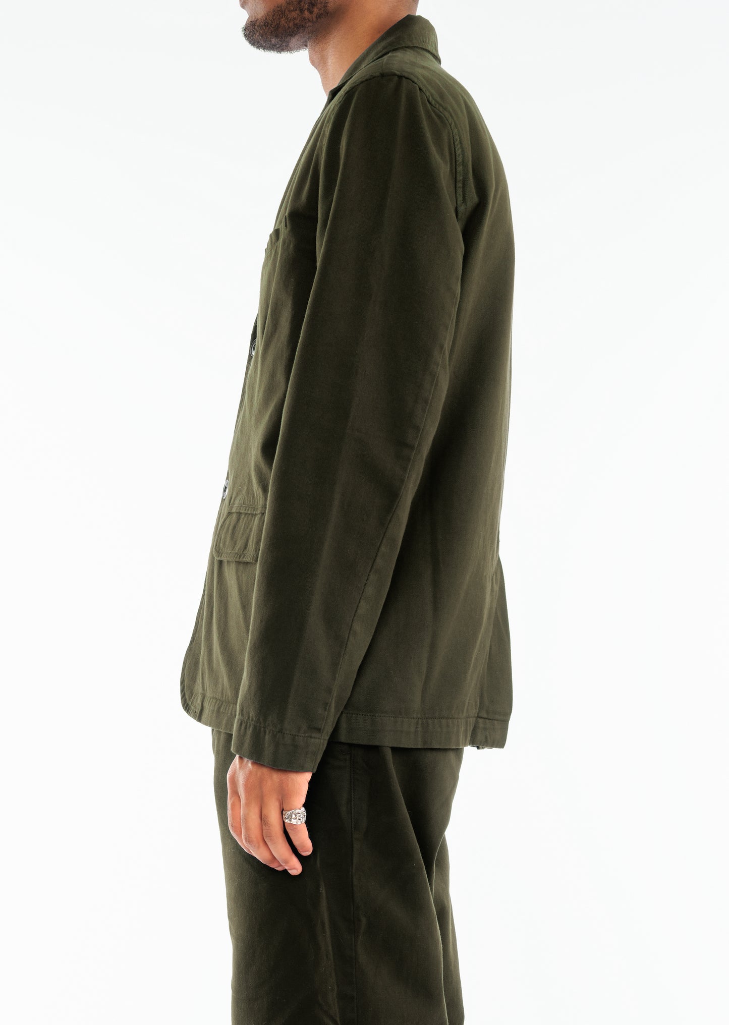 Twill Blazer in Green