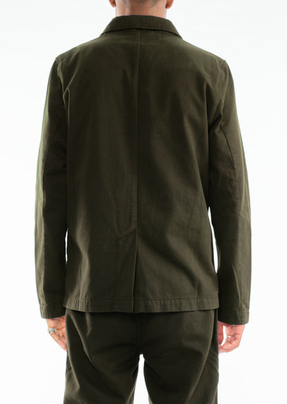 Twill Blazer in Green