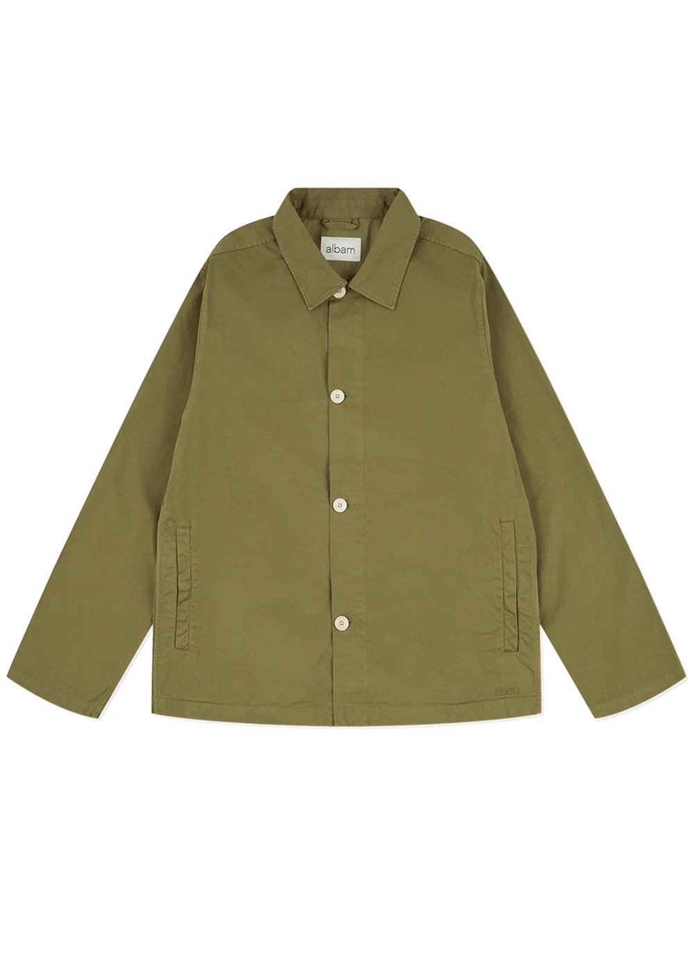 Hatton Cotton Overshirt in Khaki