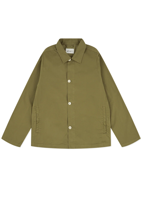 Hatton Cotton Overshirt in Khaki
