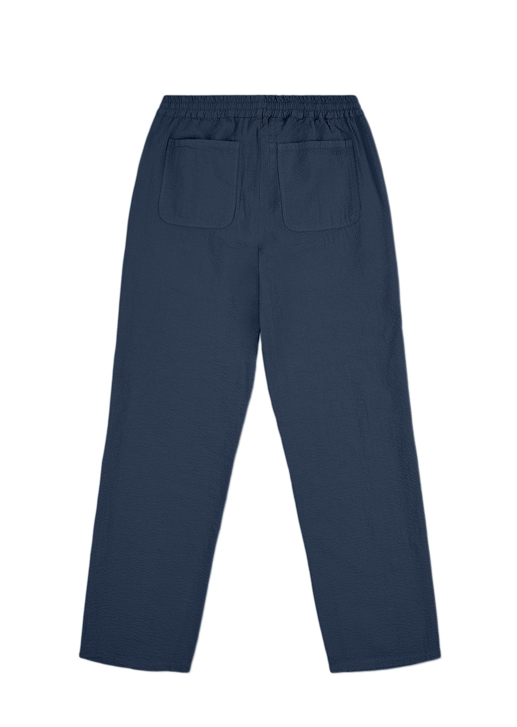 Seersucker Judd Trousers in Dark Navy